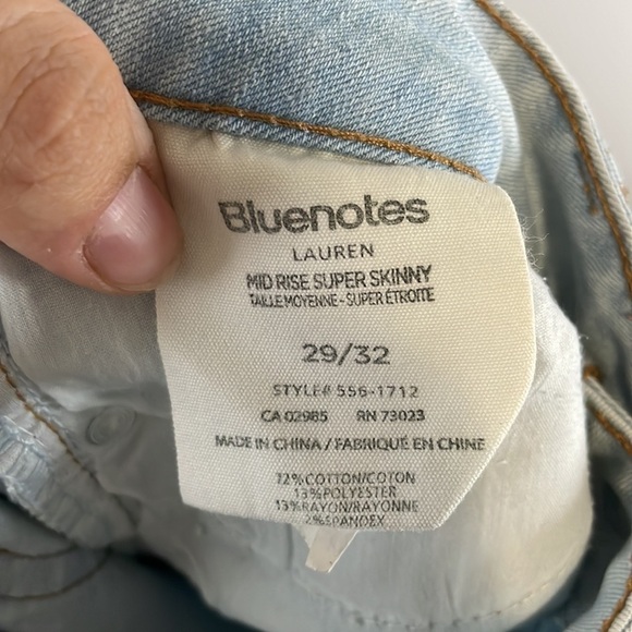 BLUENOTES Ripped Super Skinny Denim - Picture 9 of 9